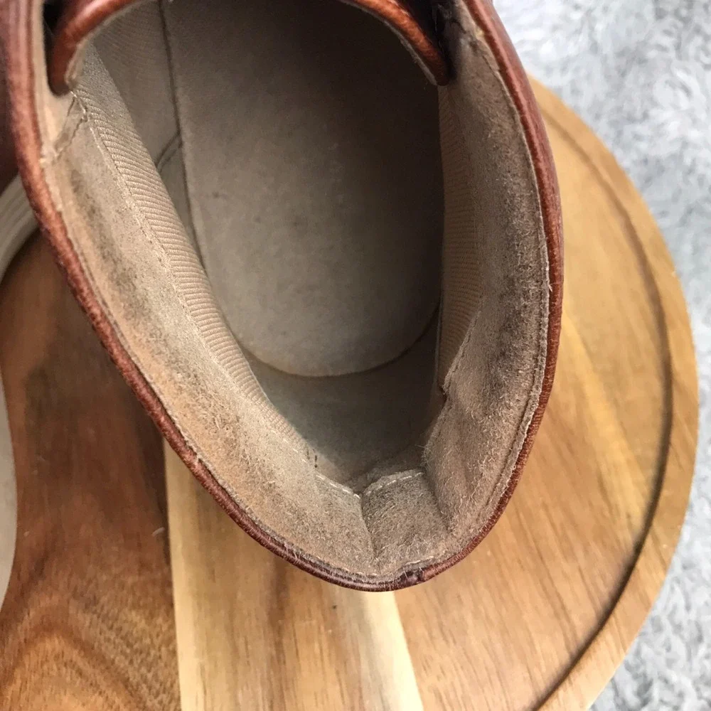 Cole Haan Original GrandChukka Boots Mens 9.5M Brown Patina Leather Shoes C25564